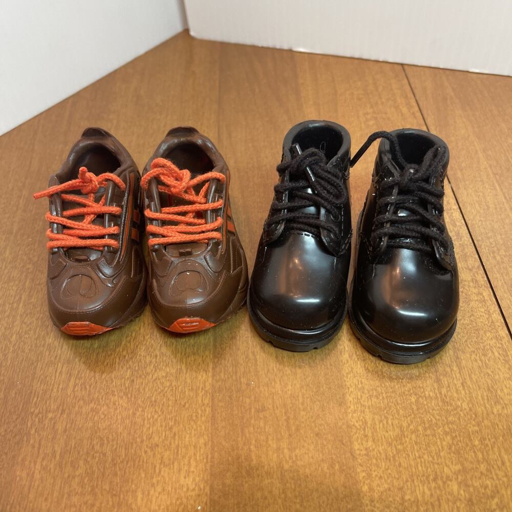 Our Generation Battat Doll Boots Shoe Accessories for 18" Black Boot Brown Hiker